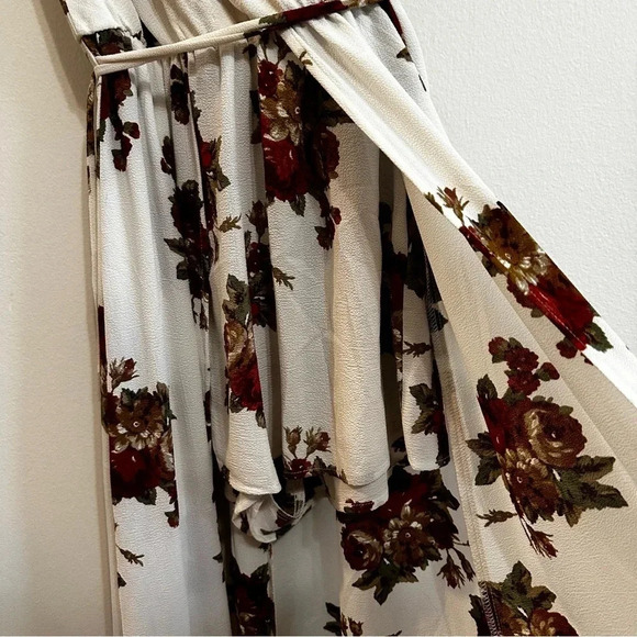 High Low Floral Romper Dress - Women’s Size Small - Picture 6 of 9